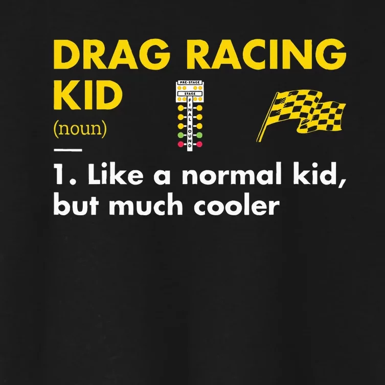 Sport Definition Drag Racing Women's Crop Top Tee