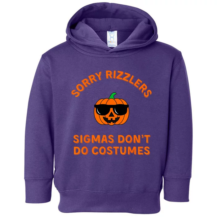 Sigmas Dont Do Costumes Funny Gen Alpha Halloween Toddler Hoodie