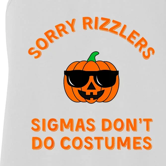 Sigmas Dont Do Costumes Funny Gen Alpha Halloween Women's Racerback Tank