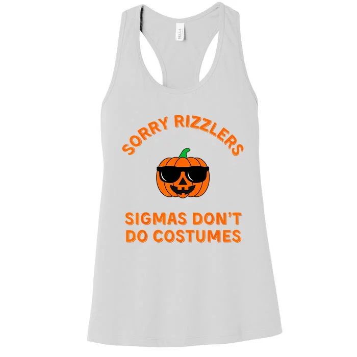 Sigmas Dont Do Costumes Funny Gen Alpha Halloween Women's Racerback Tank