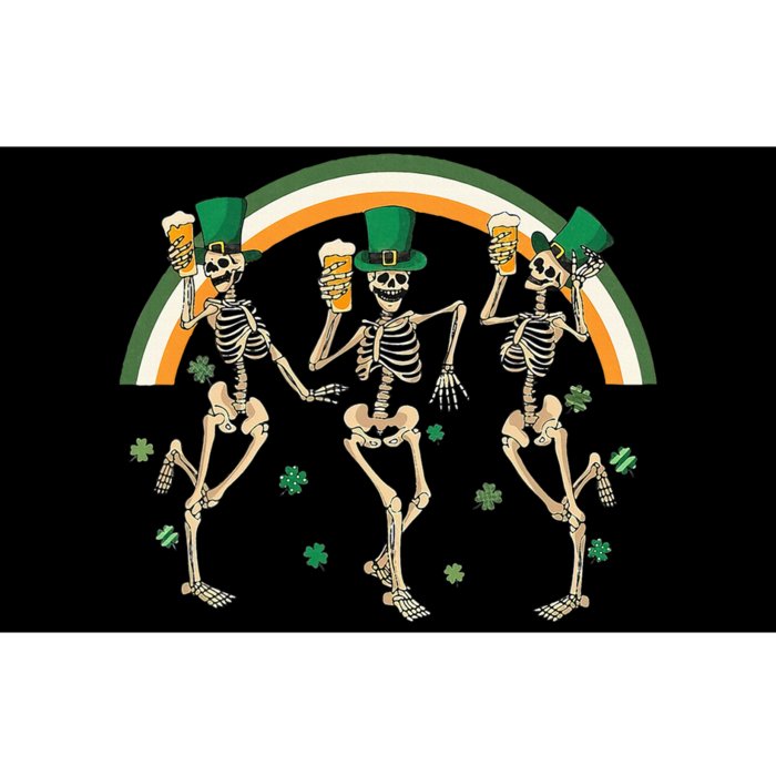 Skeleton Dancing Drink St PatrickS Day Bumper Sticker