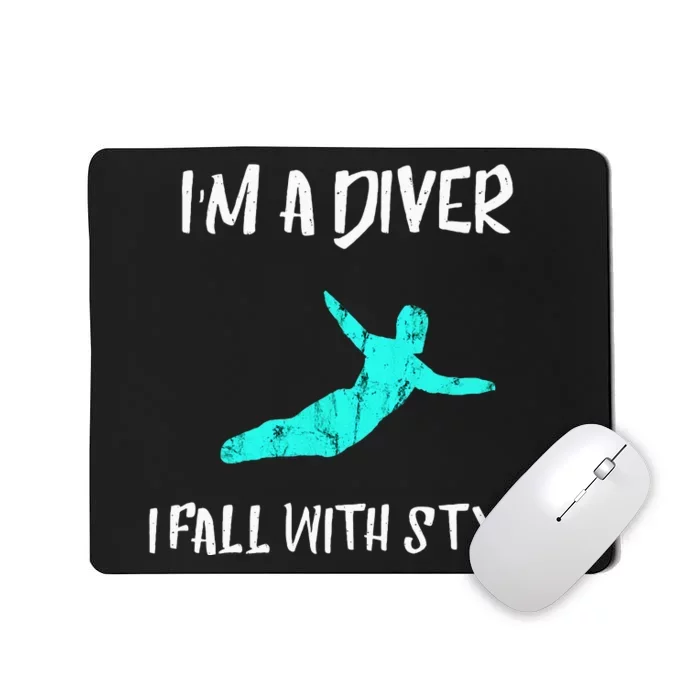 Springboard Diver Diving Platform Diving Aquatic Sport Mousepad