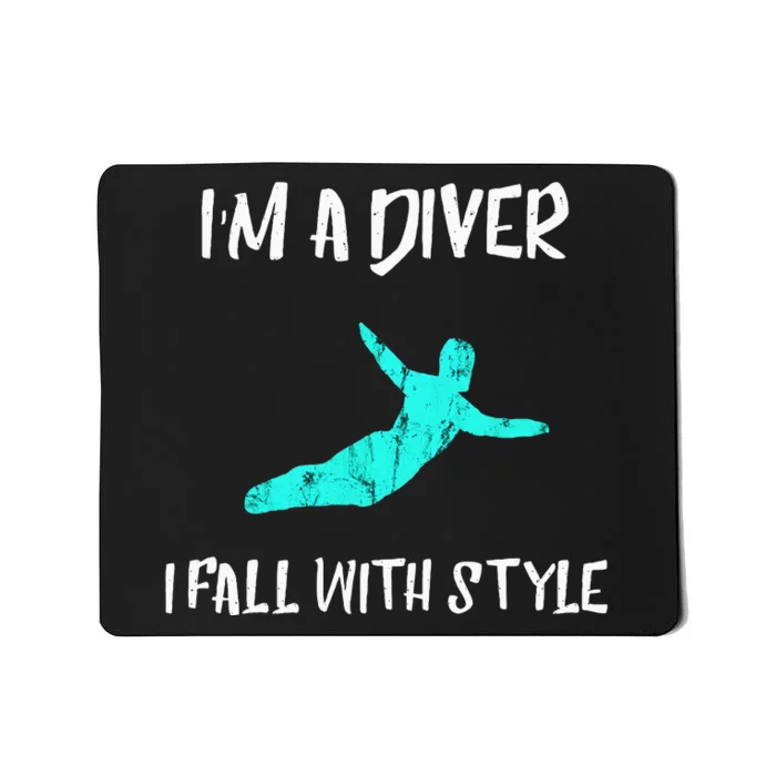 Springboard Diver Diving Platform Diving Aquatic Sport Mousepad