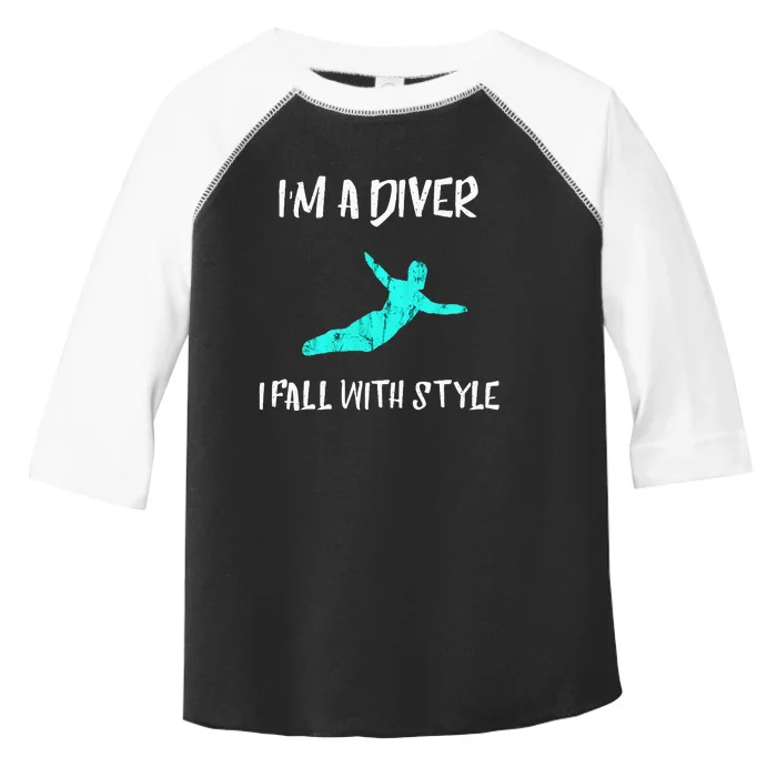 Springboard Diver Diving Platform Diving Aquatic Sport Toddler Fine Jersey T-Shirt