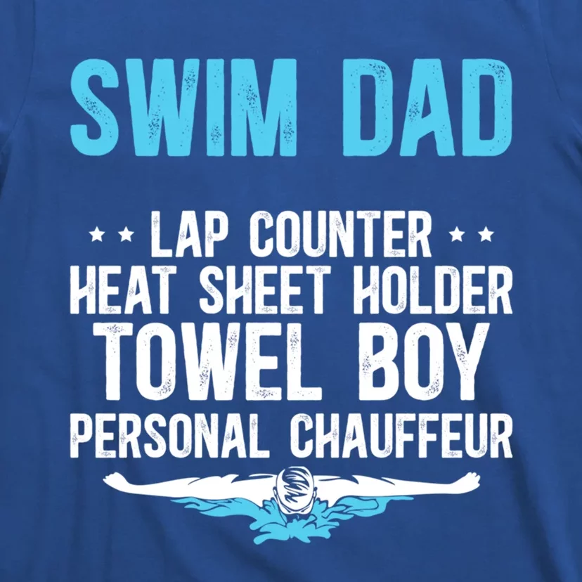 Swim Dad Definition Swimming Dad Of A Swimmer Dad Great Gift T-Shirt