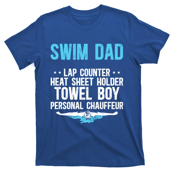 Swim Dad Definition Swimming Dad Of A Swimmer Dad Great Gift T-Shirt