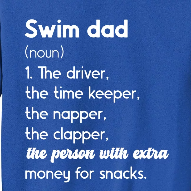 Swim Dad Definition Swimming Father Of A Swimmer Dad Meaningful Gift Sweatshirt