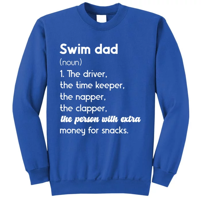 Swim Dad Definition Swimming Father Of A Swimmer Dad Meaningful Gift Sweatshirt