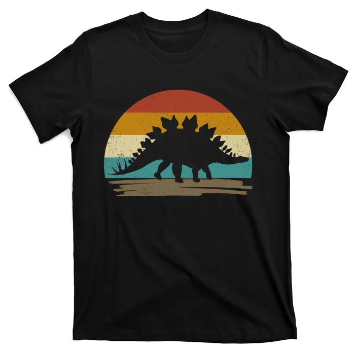 Stegosaurus Dinosaur Deco Retro Vintage T-Shirt