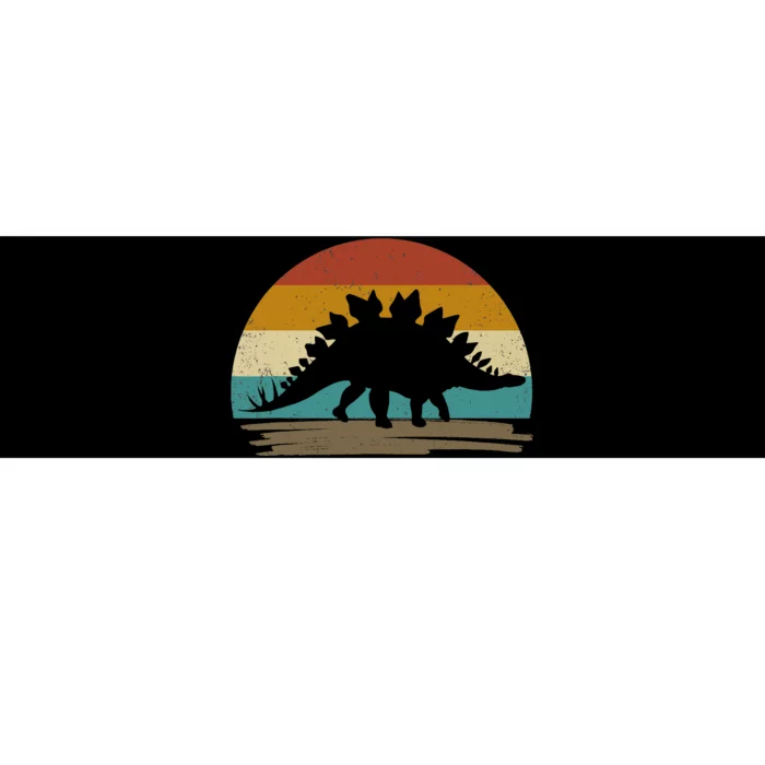 Stegosaurus Dinosaur Deco Retro Vintage Bumper Sticker