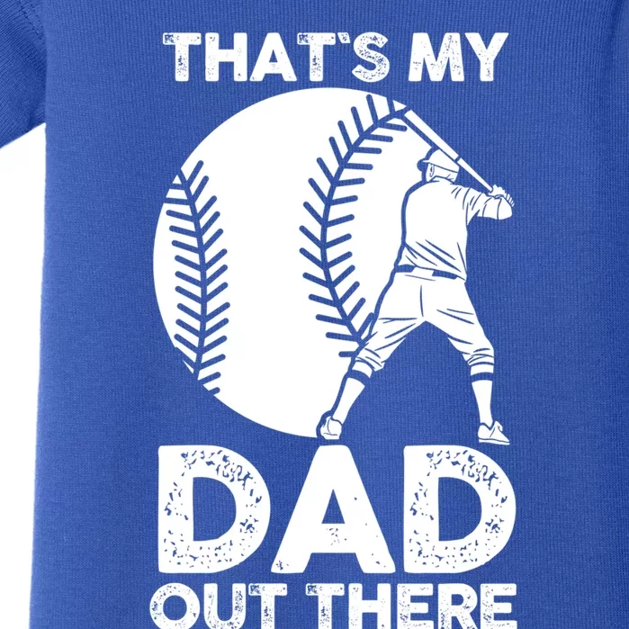 Son Daughter Dad Father Baseball Gift Baby Bodysuit