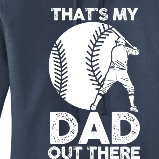 Son Daughter Dad Father Baseball Gift Women's Pullover Hoodie