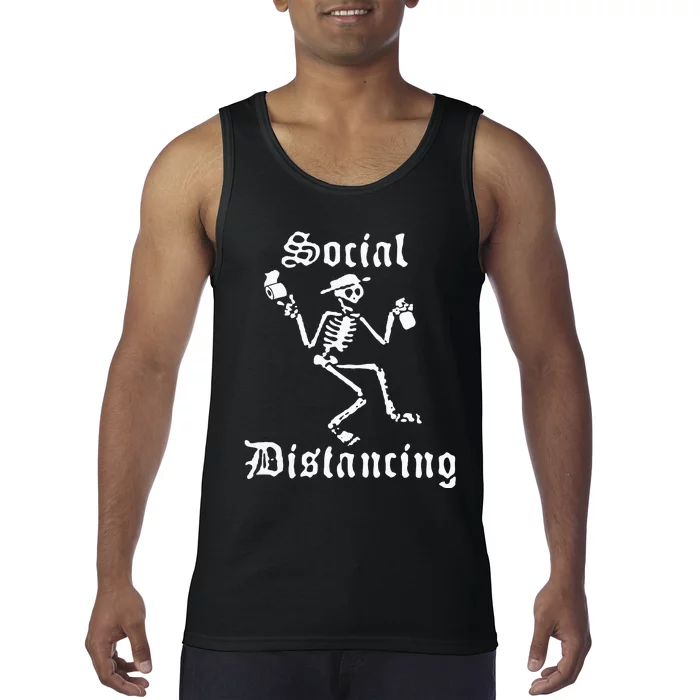 Social Distancing Distortion Tank Top