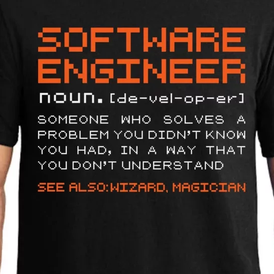 Softwaregiftengineer Developer Definition Programming Gift Pajama Set