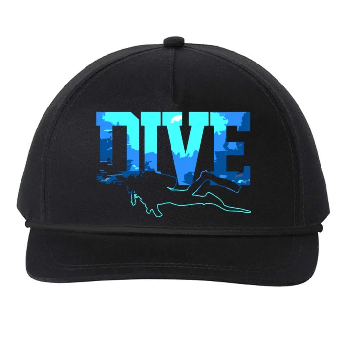 Scuba Diving DIVE Scuba Diver Gift Snapback Five-Panel Rope Hat