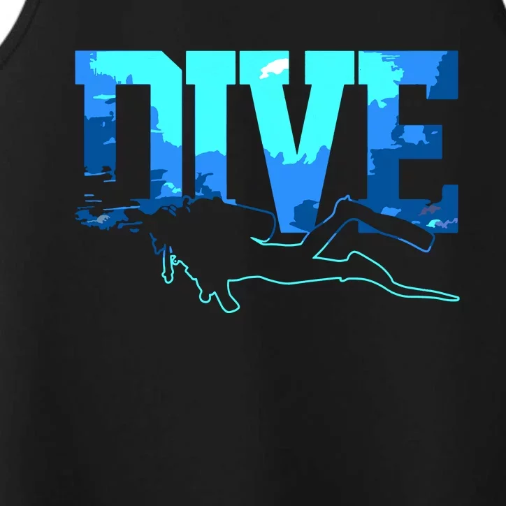 Scuba Diving DIVE Scuba Diver Gift Performance Tank