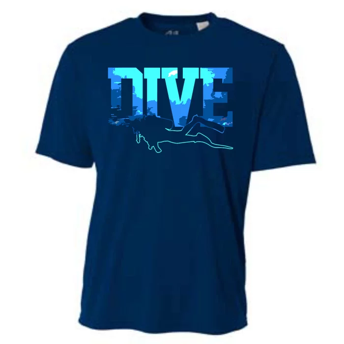 Scuba Diving DIVE Scuba Diver Gift Cooling Performance Crew T-Shirt