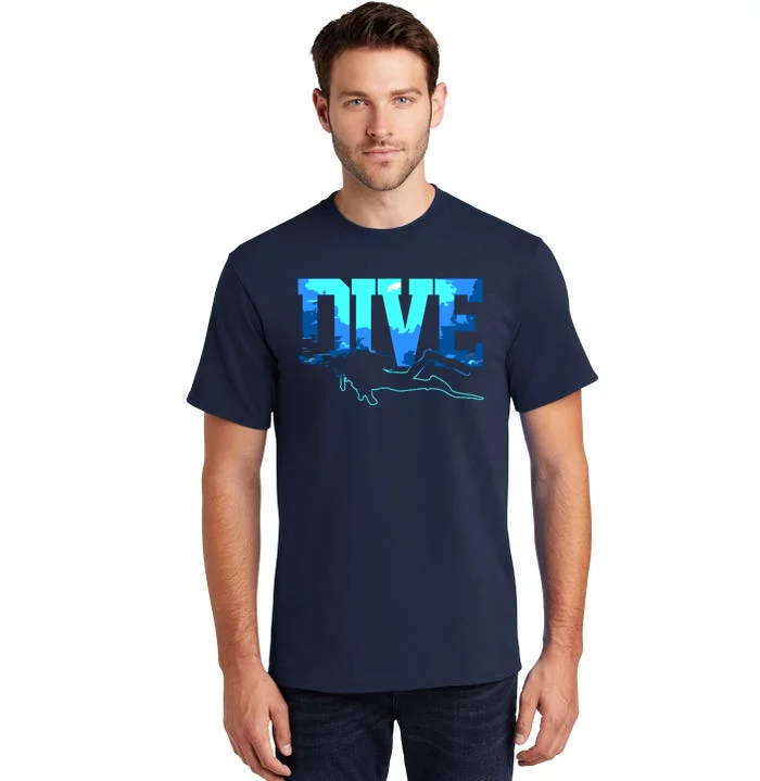 Scuba Diving DIVE Scuba Diver Gift Tall T-Shirt