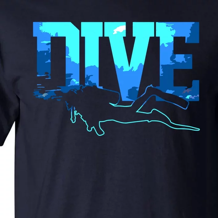 Scuba Diving DIVE Scuba Diver Gift Tall T-Shirt