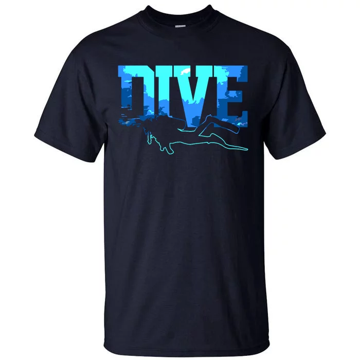 Scuba Diving DIVE Scuba Diver Gift Tall T-Shirt