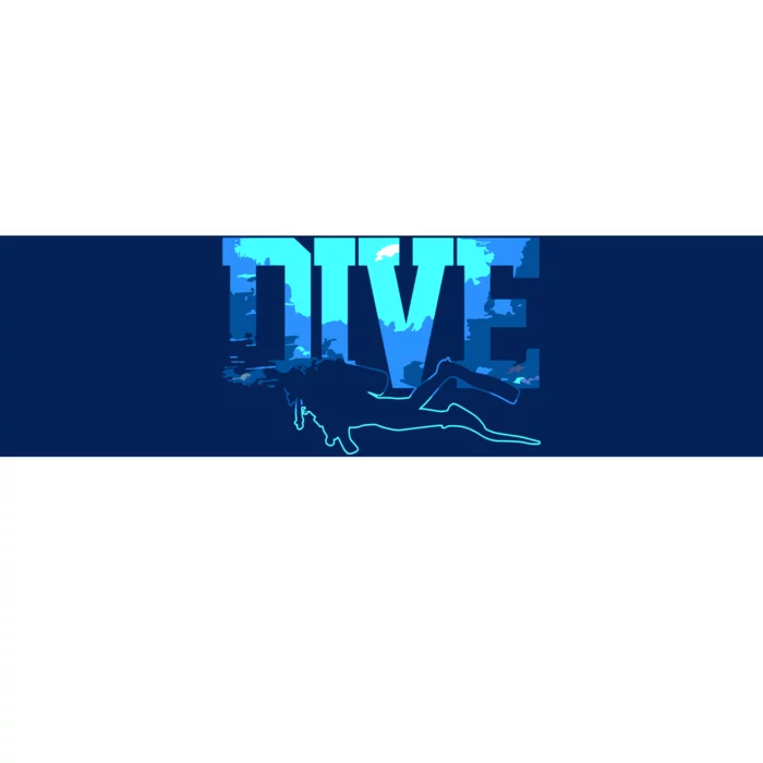 Scuba Diving DIVE Scuba Diver Gift Bumper Sticker