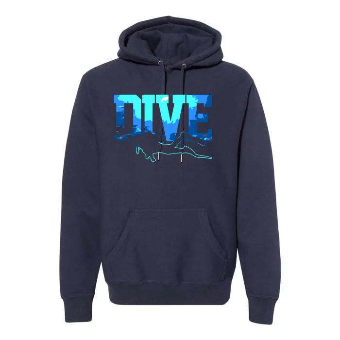 Scuba Diving DIVE Scuba Diver Gift Premium Hoodie