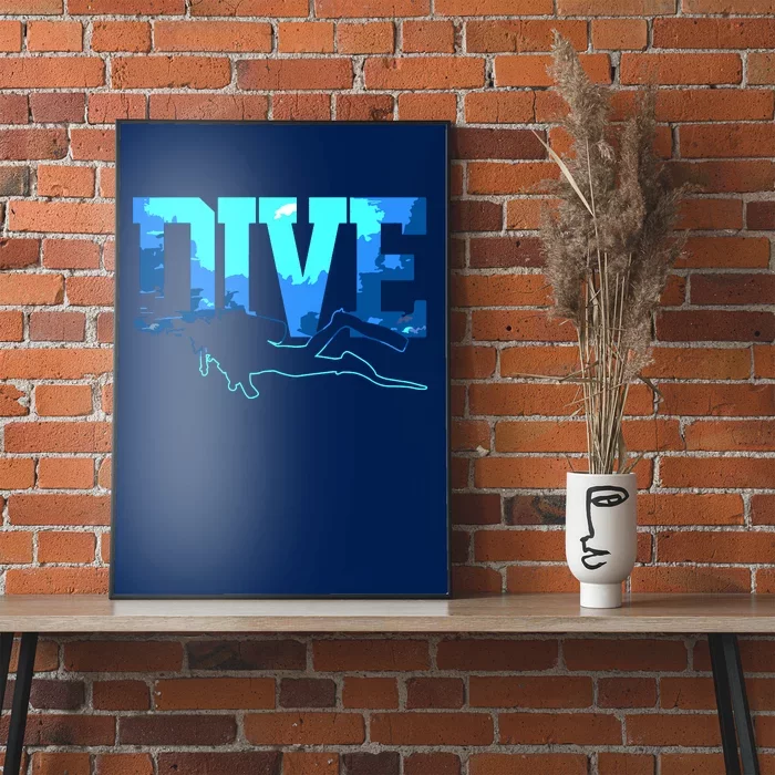 Scuba Diving DIVE Scuba Diver Gift Poster