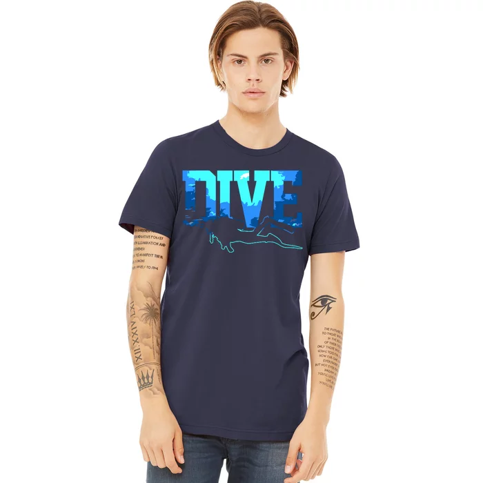 Scuba Diving DIVE Scuba Diver Gift Premium T-Shirt