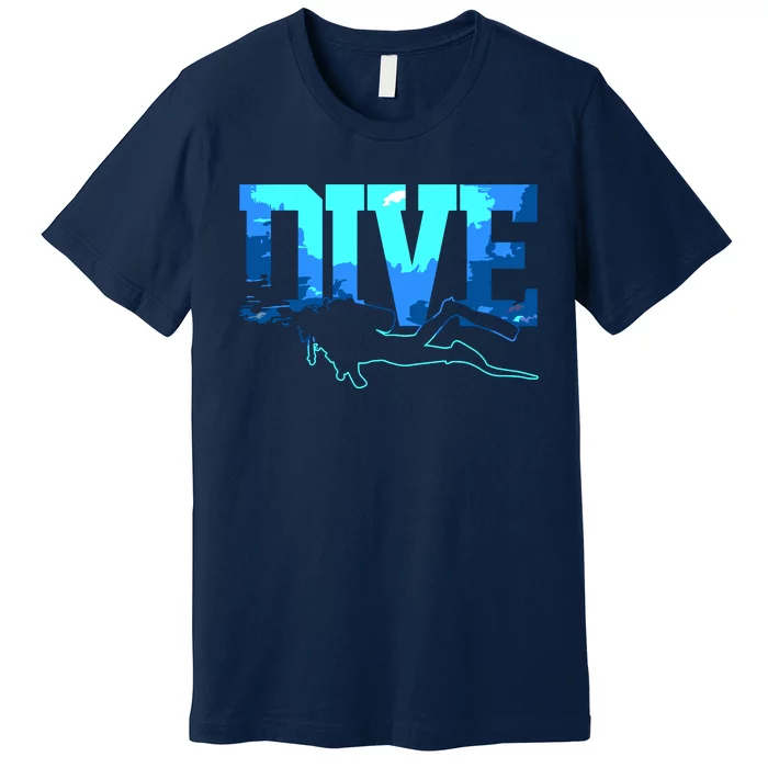 Scuba Diving DIVE Scuba Diver Gift Premium T-Shirt