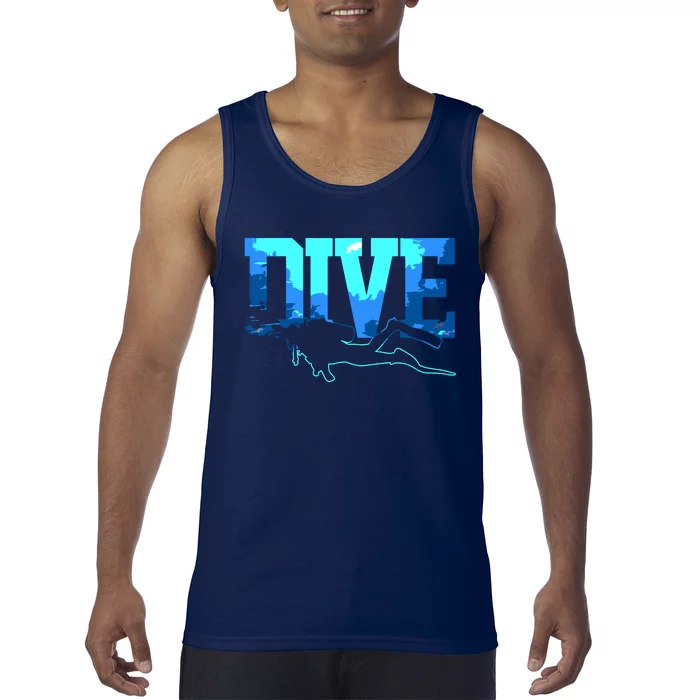 Scuba Diving DIVE Scuba Diver Gift Tank Top