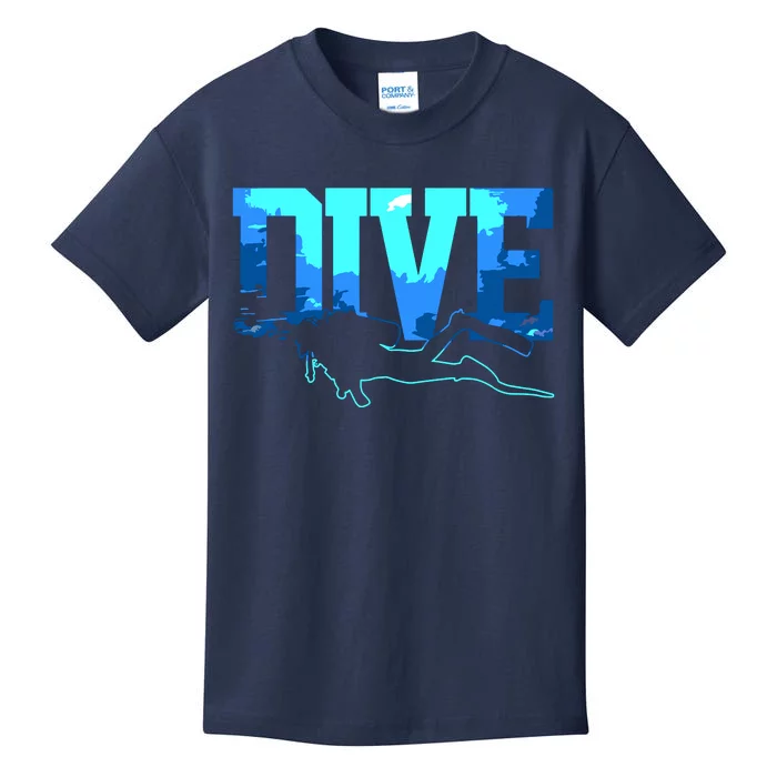 Scuba Diving DIVE Scuba Diver Gift Kids T-Shirt