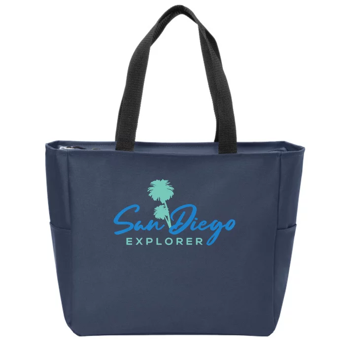 San Diego Explorer Premium Zip Tote Bag