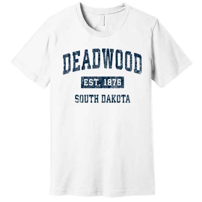 South Dakota Est 1876 Sd Vintage Sports Premium T-Shirt