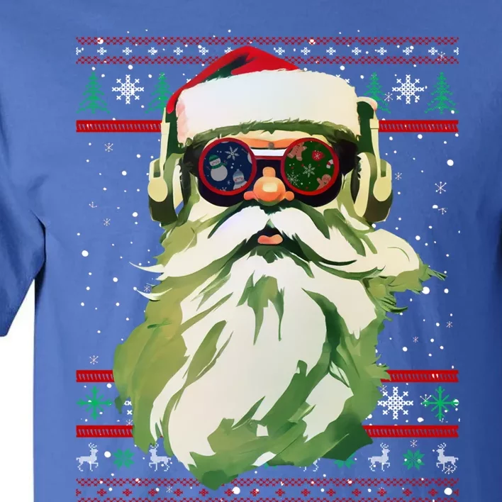 Santa Dj Edm Costume And Novelty Christmas Dj Meaningful Gift Tall T-Shirt