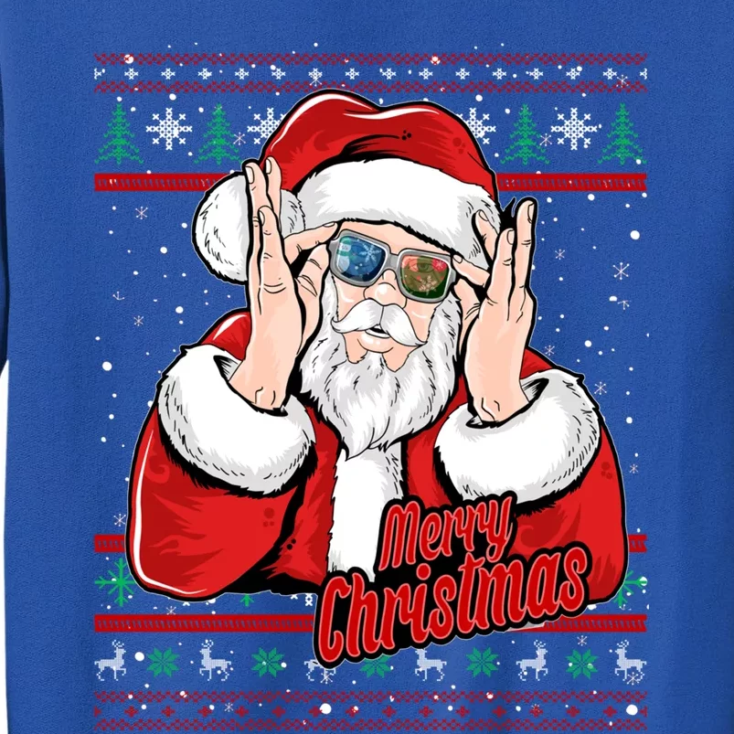 Santa Dj Edm Costume And Novelty Christmas Dj Great Gift Tall Sweatshirt