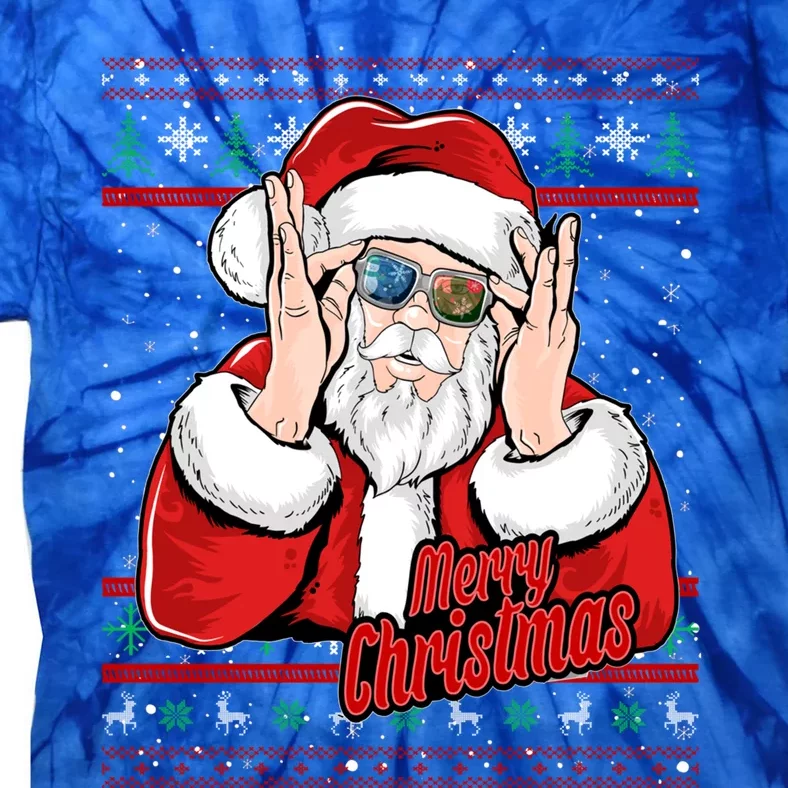 Santa Dj Edm Costume And Novelty Christmas Dj Great Gift Tie-Dye T-Shirt