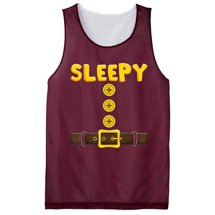 Sleepy Dwarf Easy Halloween Mesh Reversible Basketball Jersey Tank