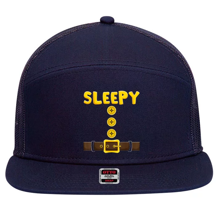 Sleepy Dwarf Easy Halloween 7 Panel Mesh Trucker Snapback Hat