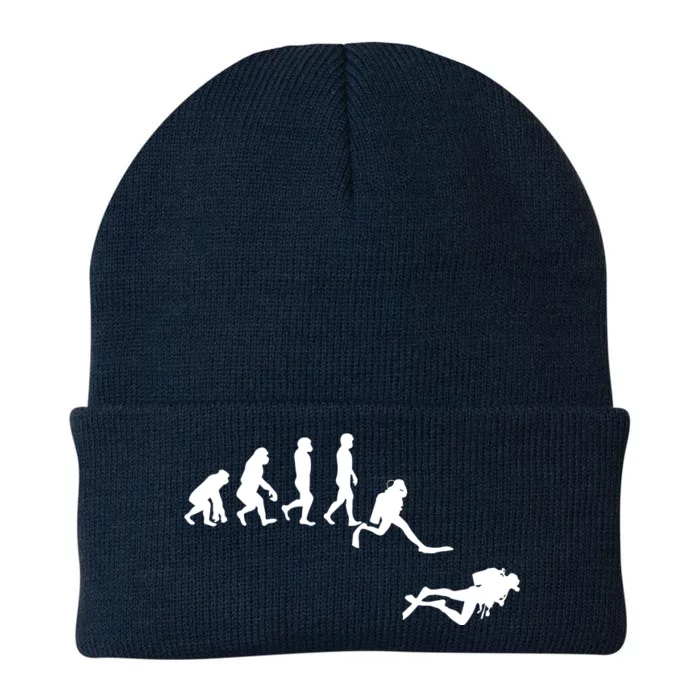 Scuba Dive Evolution Diving Diver Ocean Lover Gift Knit Cap Winter Beanie