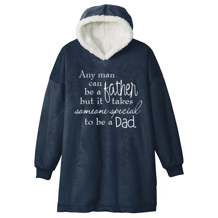 Special Dad Father's Day Gift Quote Hooded Wearable Blanket