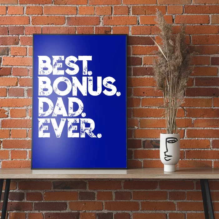 Step Dad Fathers Day Gift Best Bonus Dad Ever Gift Poster