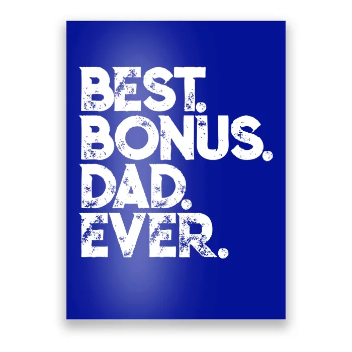 Step Dad Fathers Day Gift Best Bonus Dad Ever Gift Poster