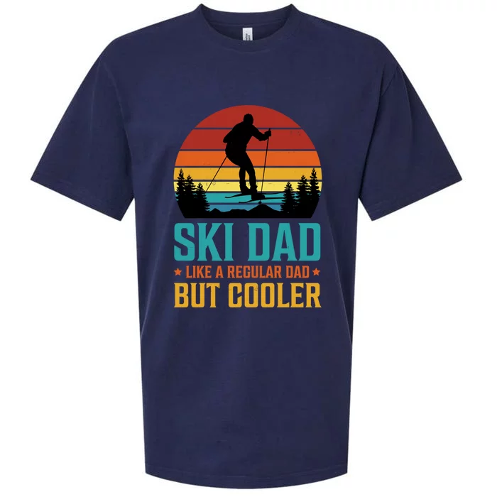 Ski Dad | Funny Skier & Skiing Lover Gift For Men Sueded Cloud Jersey T-Shirt