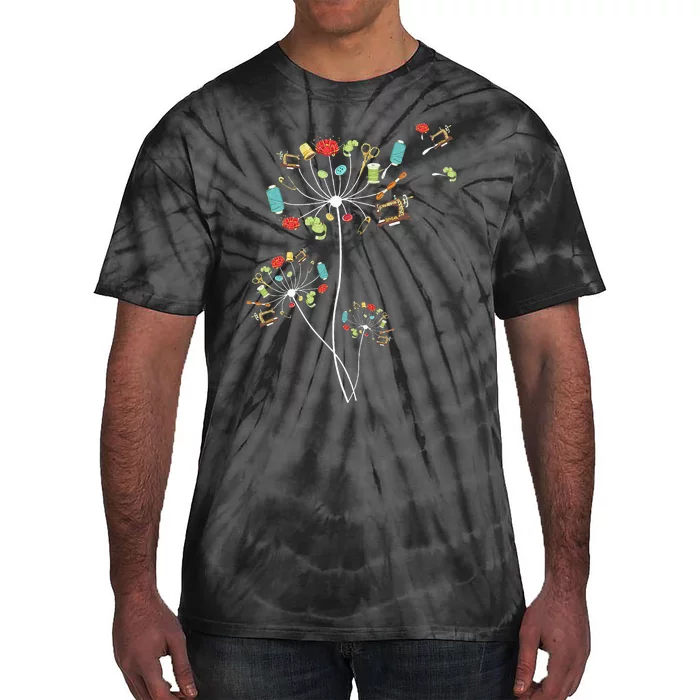 Sewing Dandelion Flowers Quilting Tie-Dye T-Shirt