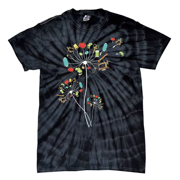 Sewing Dandelion Flowers Quilting Tie-Dye T-Shirt