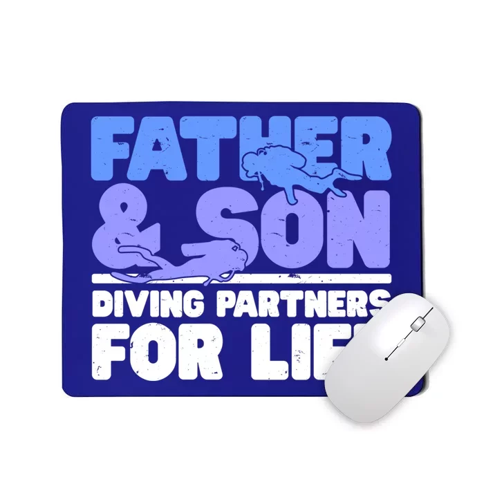 Scuba Diving Father And Son Diving Partners For Life Gift Mousepad