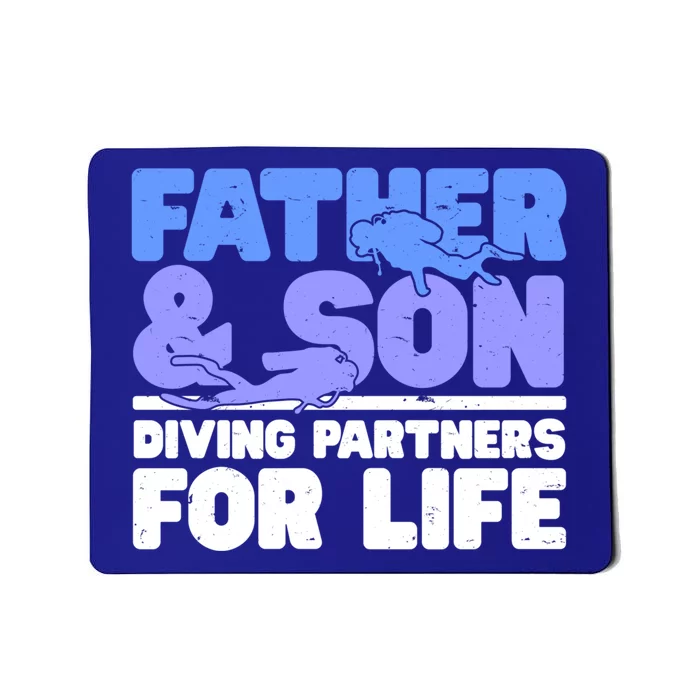 Scuba Diving Father And Son Diving Partners For Life Gift Mousepad