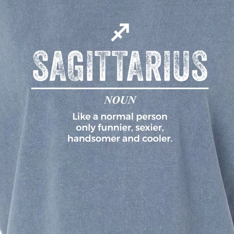 Sagittarius Definition Funny Zodiac Gift Cool Gift Garment-Dyed Women's Muscle Tee