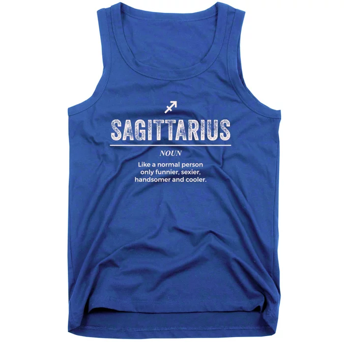 Sagittarius Definition Funny Zodiac Gift Tank Top