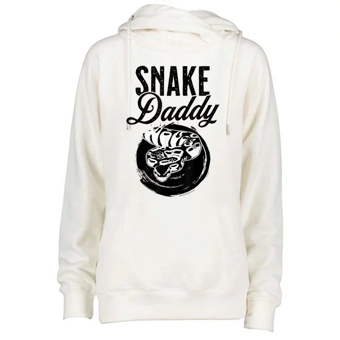 Snake Daddy Father Dad Snake Womens Funnel Neck Pullover Hood